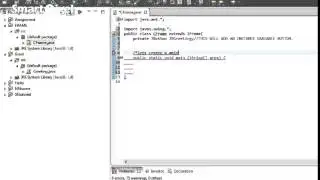 Create a Java Frame with a Button