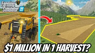 Can I Make $1 MILLION in a SINGLE HARVEST? (THE CONCLUSION!) | Farming Simulator 22