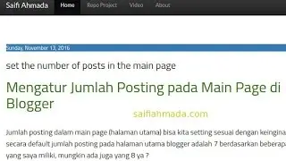 setting number posts blogger