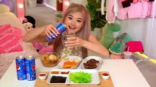 (ENG SUB) MUKBANG ASMR SAMGYEOPSAL / SO TASTY