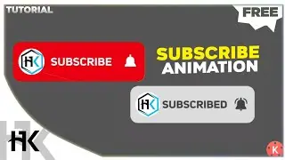 Subscribe Animation Pack | Green Screen | Free | With Tutorial | CrazyHk