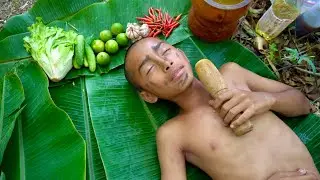 Boy fishing​​#Fishing and grilling#food #primitive #cook #foodlover #fish #fishing #cooking