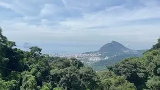 rio de janeiro cityscape beutiful nature coastal line view from the hill