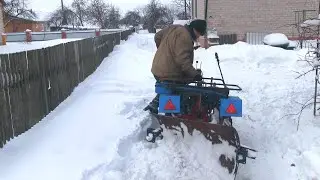 Сделал отвал на мотоблок (часть 2) с адаптером 