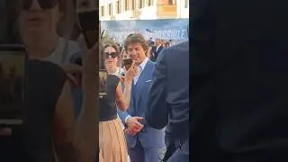 Tom Cruise Mission impossibile 7- Dead Reckoning: Premiere a Piazza di Spagna a Roma