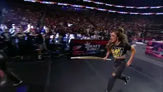 Britt Baker Hits Saraya & Jericho with Kendo Stick at AEW Double or Nothing (May 28, 2023)