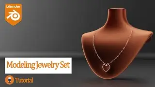 Creating a stunning jewelry set with Blender: Heart Pendant, Necklace, and Mannequin
