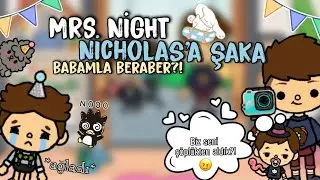 Babamla Beraber Nicholas'a Şaka Yaptım! 🤭🤍🪁~⛄Mrs. Nigth🌑~ Toca Life World Türkçe