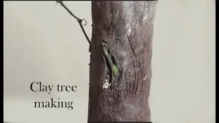 Making of: Clay tree trunk for miniature stop motion set (quick tutorial)