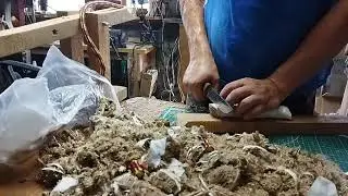 Тест ножа из Рамной пилы сталь 9хф