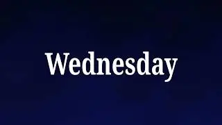 How to pronounce Wednesday in english