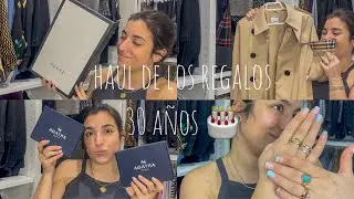 HAUL DE LOS REGALOS DE MI CUMPLEAÑOS | 30 AÑOS
