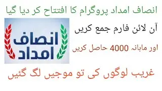 How to apply for insaf imdad program insaf imdad program ma apply karny ka Mukammal tareka