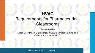 HVAC Requirements for Pharmaceutical Cleanrooms