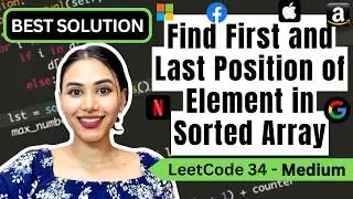 Find First and Last Position of Element in Sorted Array 