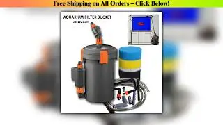 220V-240V Ultra-Quiet Aquarium Filters External Pump Aquarium Filter Bucket Silent Filter Barrel