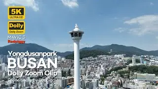 Mavic3 Drone Shots - Yongdusanpark, Busan Dolly Zoom effect