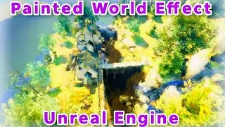 Turn Your Game into a Painting In Unreal Using this Simple Postprocess Filter.