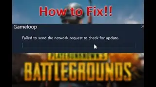 How to fix failed to send the network request to check for update.