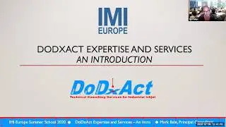 DoDxAct Expertise and Services - Sponsor presentation - Inkjet Summer School Online 2020