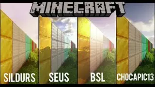 Sildurs, SEUS, BSL and Chocapic13 Shaders comparison || Minecraft 1.14.4