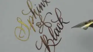 Calligraphy with the Himalaya V2 Ultra Flex fountain pen