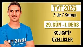 KOLİGATİF ÖZELLİKLER | 29.Günün Dersi  | 34 Günde TYT Kimya Kampı | 2025