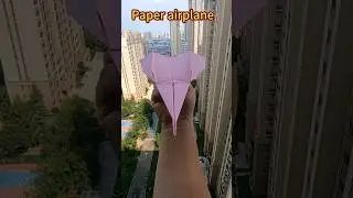 #shorts Throw a paper airplane that flies far and far