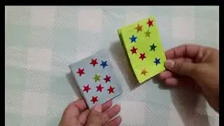 Diy how to make a small dairy #mini notebook #diy dairy #how to make a paper notebook #paper crafts.