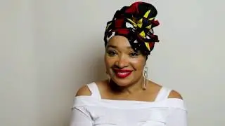 Quick, Easy & Cute Headwrap Tutorial (Subscribe,Share) Turban, Natural Hair, #4, TWA, Head Wraps