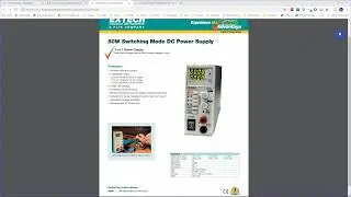 Bench Power Supply Extech 382260 Operation
