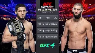 Islam Makhachev vs Khamzat Chimaev Full Fight - UFC Fight Of The Night