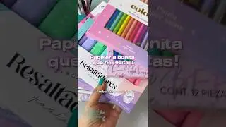 Probando papelería KIUT🩷 #regresoaclases #plumones #utilesescolares #papeleriabonita