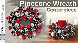 Vibrant Pinecone Wreath| pinecone wreath|wreath DIY|