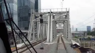 МКЖД. Тестовый рейс, район Москва-Сити