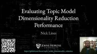 Nick Lines Topic Model Dimensionality Reduction