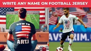 How To Make Football Team T Shirt Image With Own Name | Bing Image Creator |