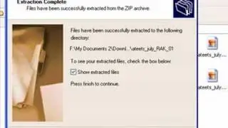 How to unzip a digital scrapbooking zip file with Windows XP