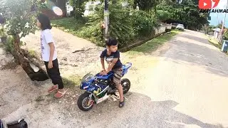 Tukar Tiub Mini Bike Edisi : CABARAN BUAT ALI DARI BENGKEL KERUMAH, Ali Oh Ali
