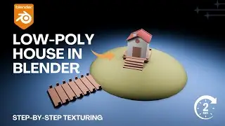 Basic Texture Tutorial | Low-Poly House Texturing  | 3DWITHKRAKEN