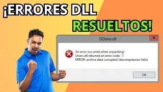 ✅Cómo SOLUCIONAR el ERROR ISDONE.DLL y UNRAC.DLL