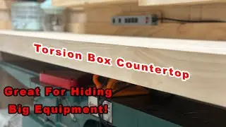 Floating Torsion Box Counter - Small Shop Organization Series - Store Big Equipment