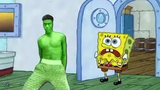 meme rehan wangsaf versi spongebob