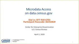 Using Public Microdata to Create Custom Tables on data census gov