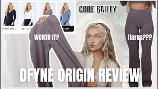 DFYNE ORIGIN COLLECTION HONEST REVIEW, Try on Haul, flares/yoga pants tops and more
