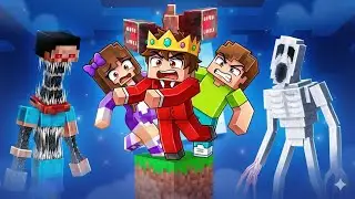 Minecraft ONE BLOCK with every horror mod!