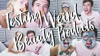 Testing Weird Beauty Products With Mark | Zoella