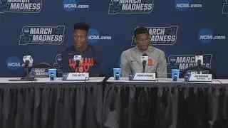 SYRACUSE'S FRANK HOWARD AND TYUS BATTLE'S FIRST FOUR NCAA PRESS CONFERENCE  03-13-18
