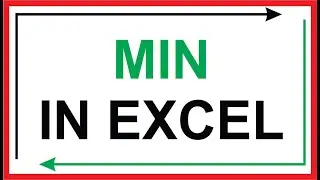 MIN FUNCTION IN EXCEL #exceltricks #excel
