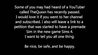[RIP] Quxxn PLEASE WATCH!